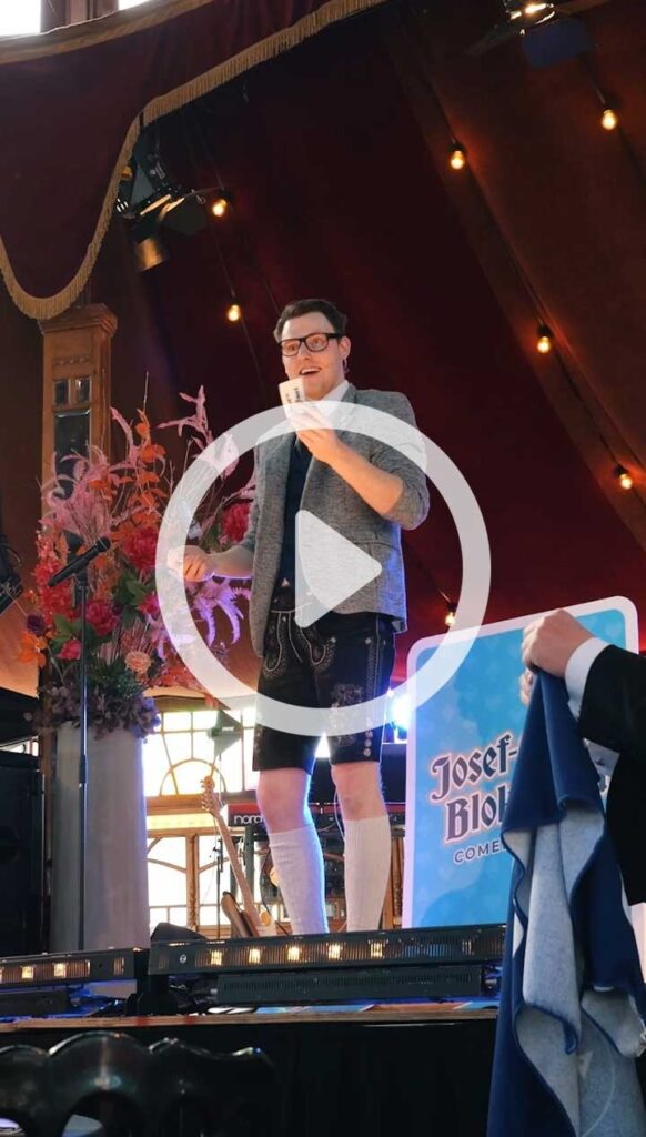 josef-emil blokwurst in roermond preforming buutreedner on Stage Magic